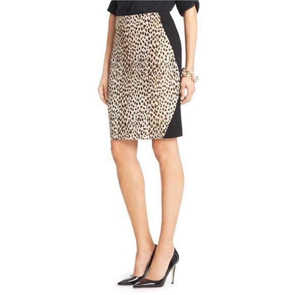 DVF leopard pencil skirt